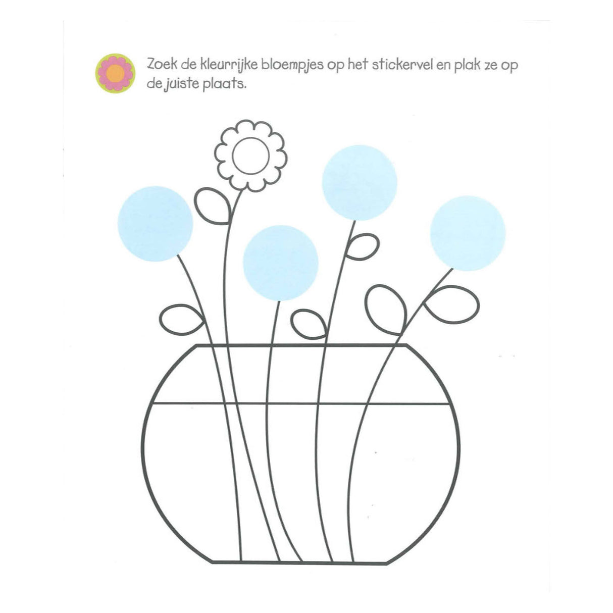 Deltas superleuk kleur- en stickerboek voor de allerkleinsten