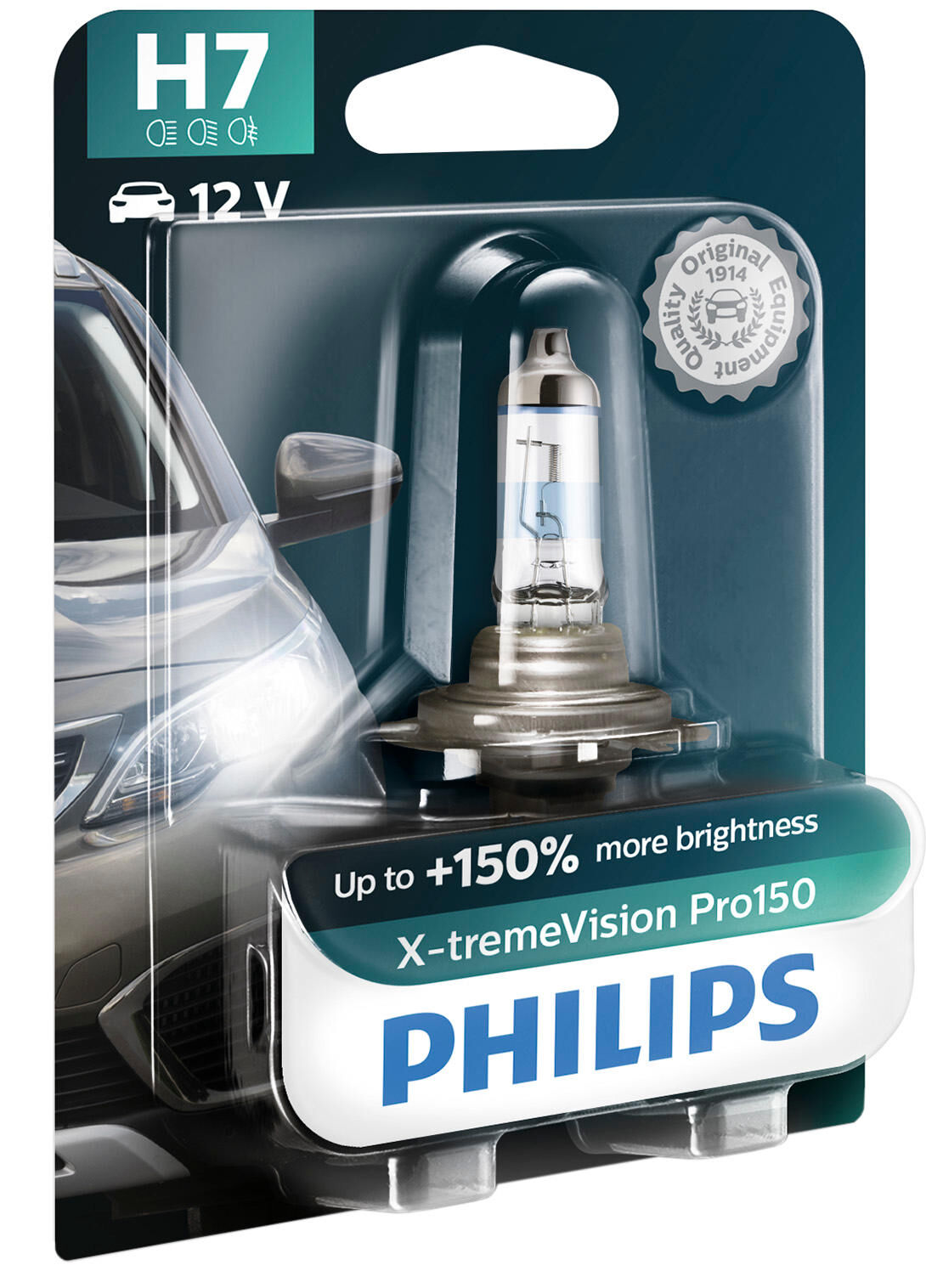 Hoofdlamp philips "x-tremevision pro 150". lamp h7 12v philips xtreme vis.pro150