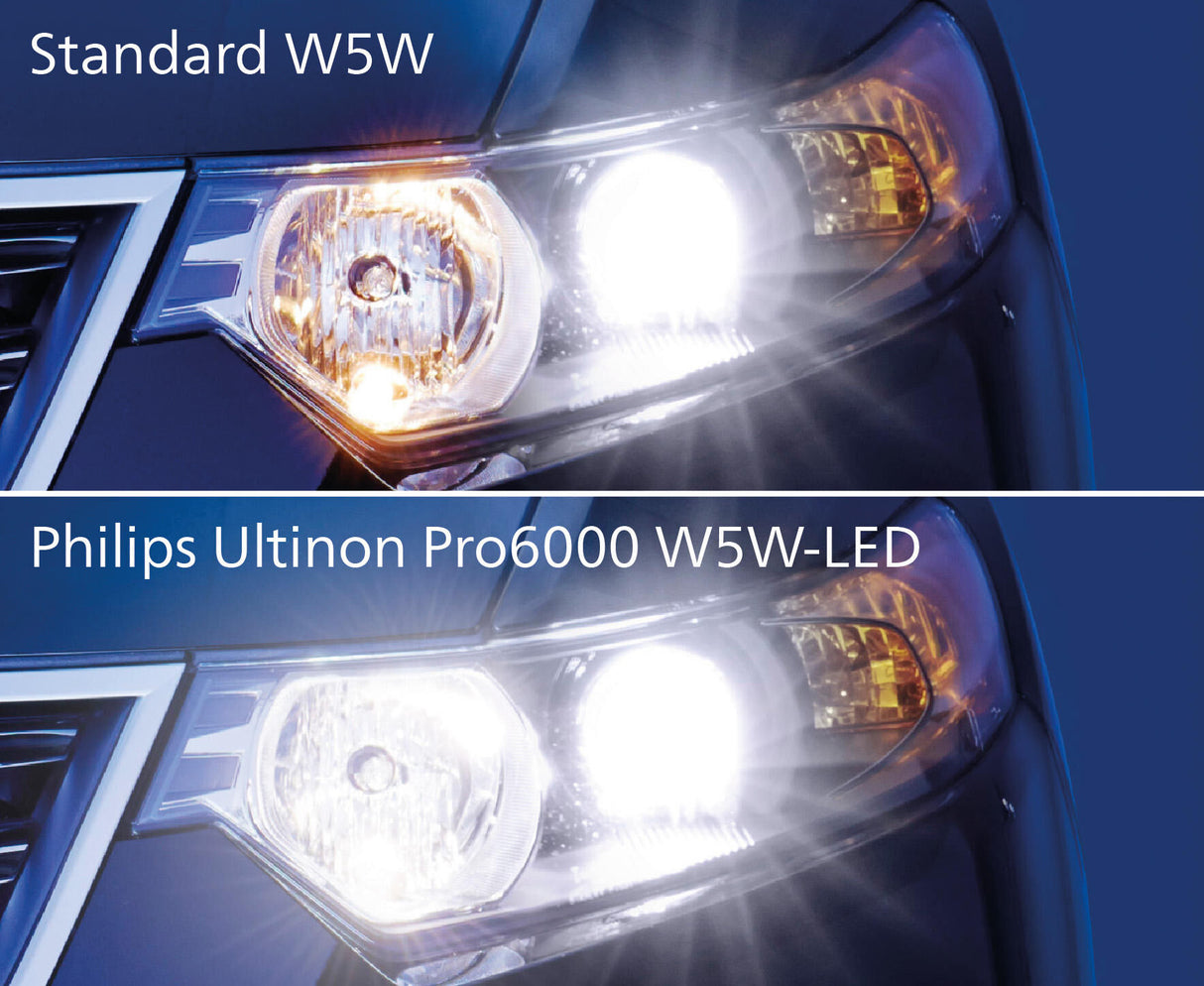 Philips hoofdlamp ultinon pro6000 w5w-led . lamp 12 v w5w-led