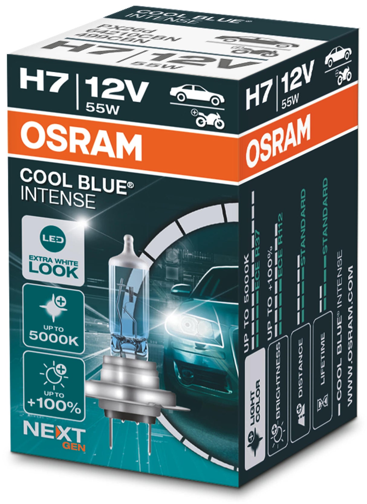 Osram hoofdlamp cool blue intense van