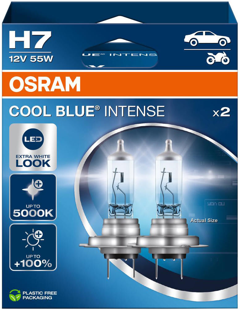 Osram hoofdlamp cool blue intense van lamp h7 55w set cool blue intense