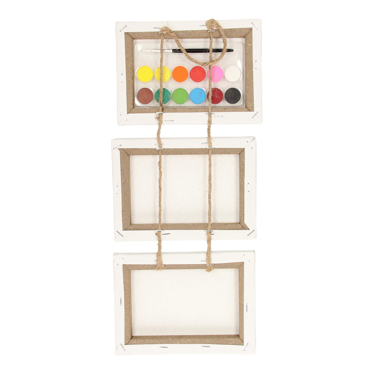 Canvas schilderset eenhoorn, set van 3 stuks.