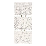 Wins holland canvas schilderset wilde dieren, set van 3 stuks