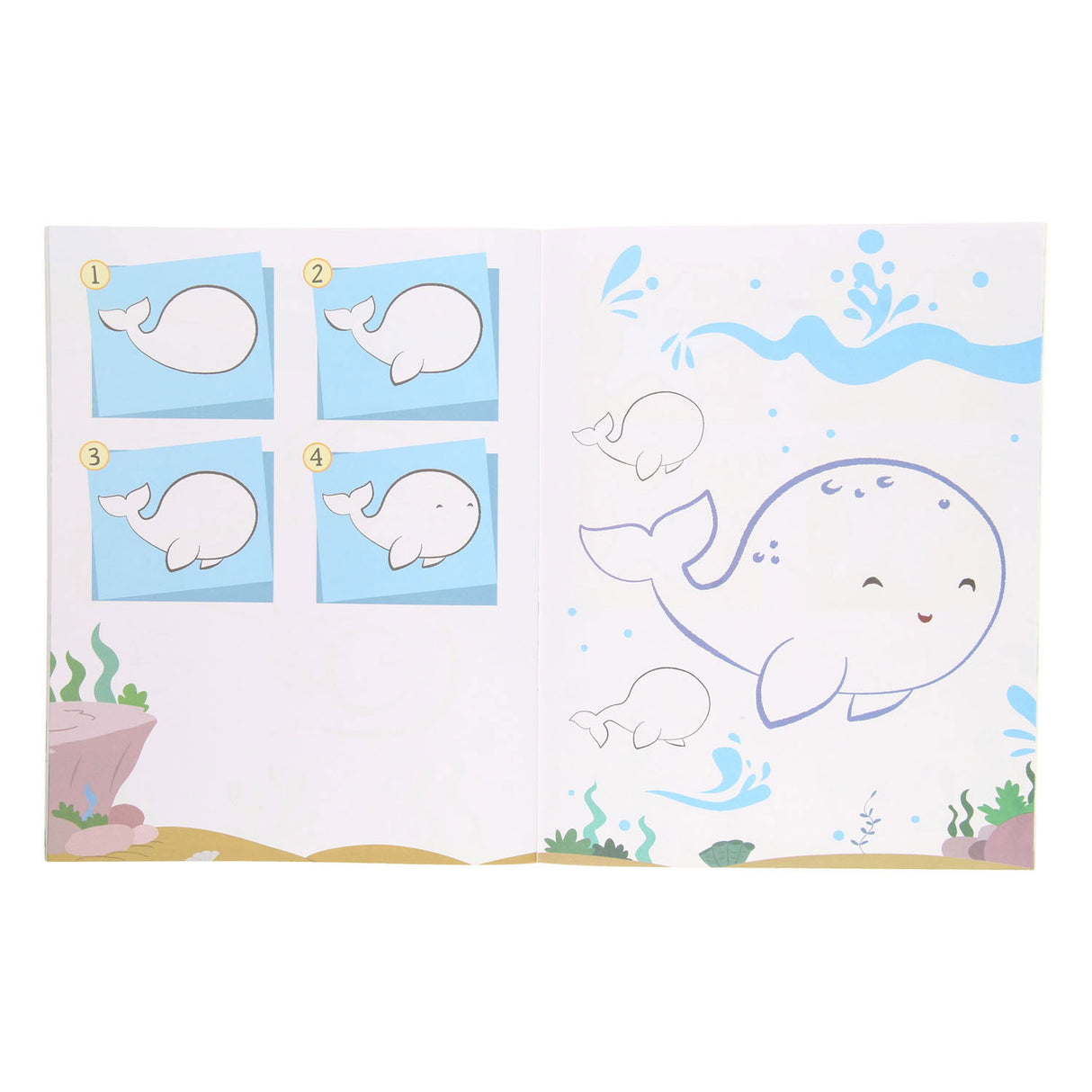 Leer tekenen kleurboek met stickers