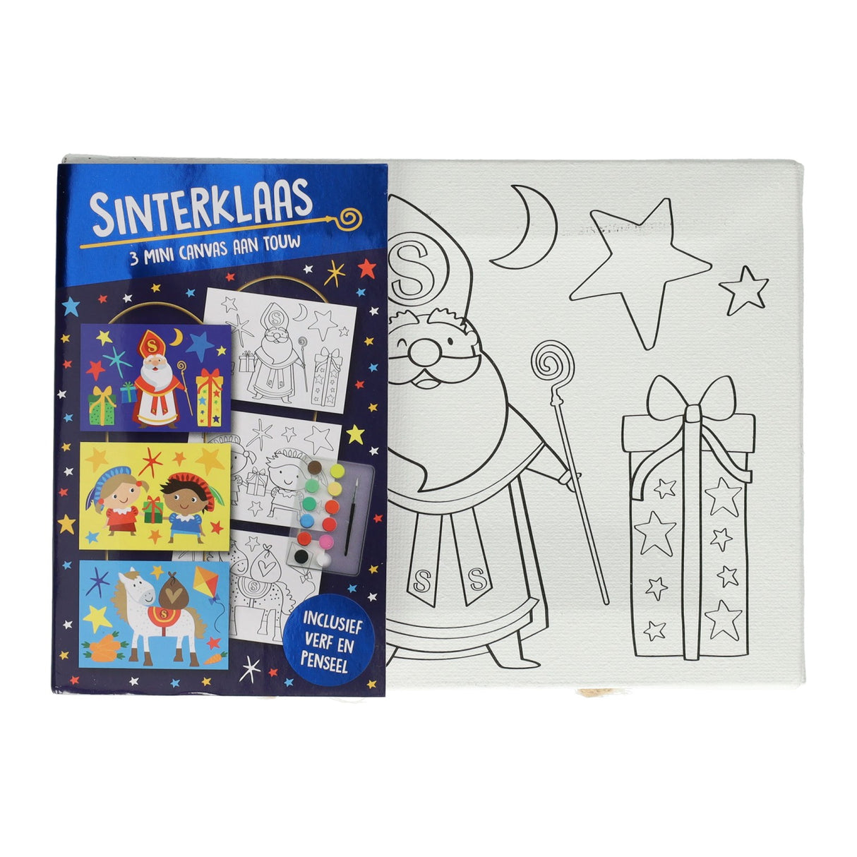 Wins holland canvas collage sinterklaas verfset, 3st.