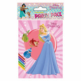 Boek specials nederland bv disney party kleurboekjes prinses, 6st.