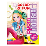 Boek specials nederland bv kleurplezier meisjes kleurboek met 200 stickers