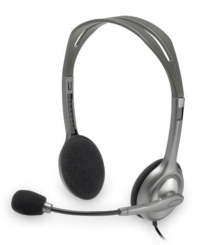 Logitech 981-000271 h110 stereo headset [3.5mm,. microphone, binaural, black]