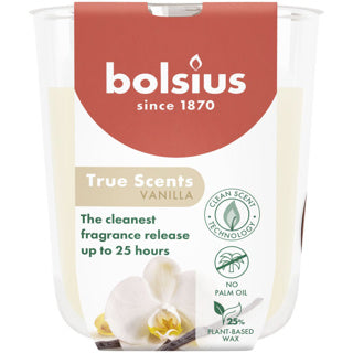 Bolsius geurglas true scents vanilla 80 73