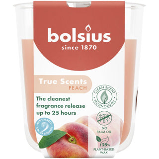 Bolsius geurglas true scents peach 80 73