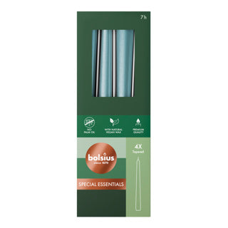 Gotische kaarsen 245 24 4x metallic blue