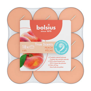 Bolsius geurtheelichten 4u true scents peach