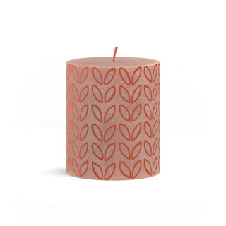 Bolsius silhouette stompkaars misty pink met print 80x68 mm