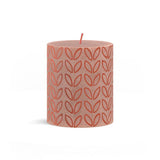 Bolsius silhouette stompkaars misty pink met print 80x68 mm