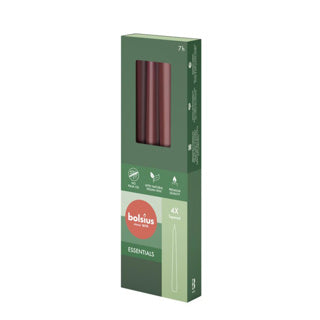Bolsius gotische kaarsen 245 24 doos 4 velvet red