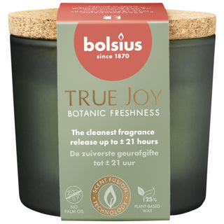Bolsius geurglas met kurk 66 83 true joy botanic freshness