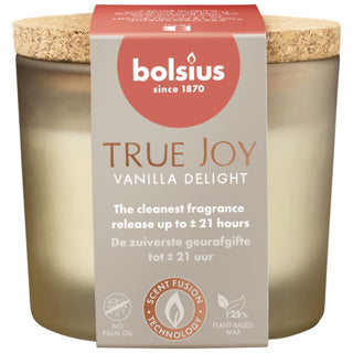 Geurglas met kurk 66 83 true joy vanilla delight