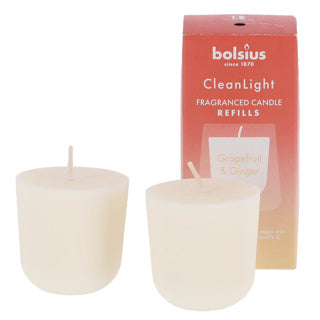 Bolsius navulling clean light pack 2 grapefruit ginger