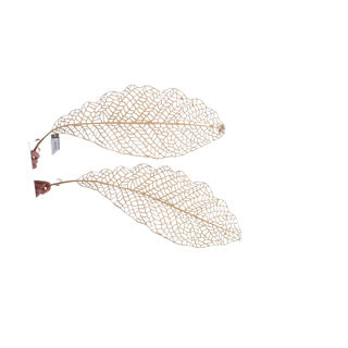 No brand kunstblad leaf spray goud 113cm