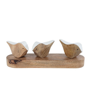 No brand sculptuur 3 birds 22x5,5x6,5cm