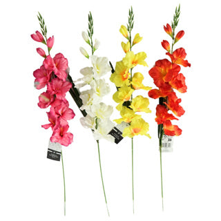 Kunst bloem gladiool assorti 79 cm