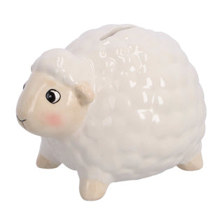 Spaarpot schaap 2 assorti 12x10x9 cm