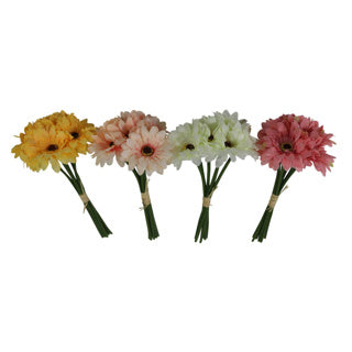 Kunst bloem gerbera 7 bloem 23 cm