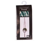 No brand in the mood collection bloempothouder donkergroen wit macrame 110 cm