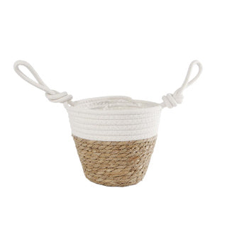 No brand mand blois s naturel riet creme katoen pot 15 18x12x29cm