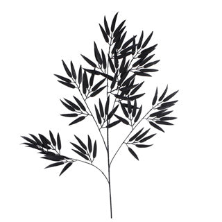 No brand kunstblad bamboo spray mat zwart 98cm