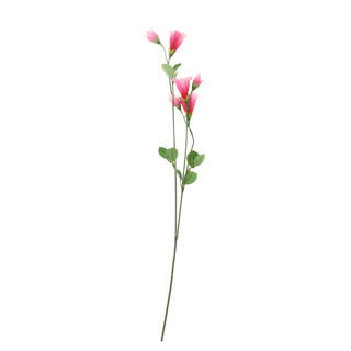 No brand kunst bloem campanula licht roze zijde 60 cm