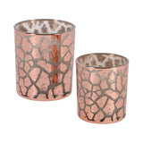 No brand ptmd windlicht desiree giraffeprint roze 8 cm