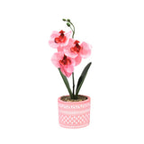 No brand kunst orchidee in pot 28 cm 6 assorti