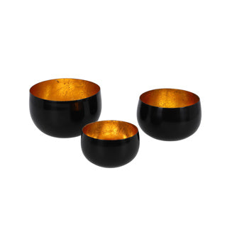 Schaaltjes marrakech black royal set van 3
