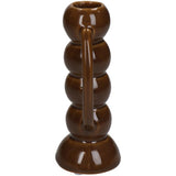 No brand kandelaar fine earthenware brown 7.4x5.5x13.7cm