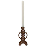 No brand kandelaar fine earthenware brown 10x4.5x21.5cm