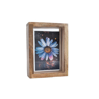 Geen merk fotolijst naturel mango 15,5x20,5x6 cm