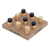 No brand spel tic tac toe wine 15x15 hout kurk