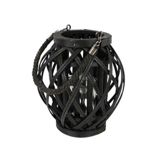Geen merk windlicht hamada zwart 22 cm