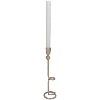No brand kandelaar iron beige 8x8x30cm
