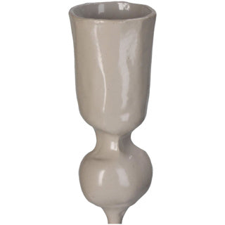 Kersten kandelaar metaal beige 8x8x40 cm