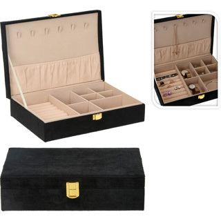 No brand juwelenbox 280x190x70mm zwart