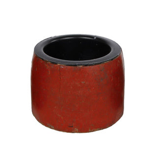 No brand theelichthouder ludo gerecycled hout 6x6x10cm