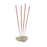 Wierookhouder speksteen hart 10,5 cm