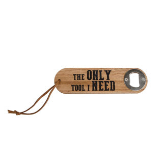 No brand flesopener the only tool i need hout 4,5x16x1cm