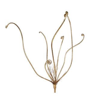 No brand kunsttak fern frond spray goud 54cm