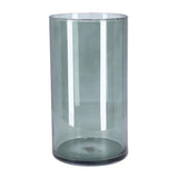 No brand vaas levi cylinder dark grey transp. h30 d16