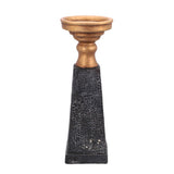 No brand ptmd kandelaar laya goud-zwart 34 cm