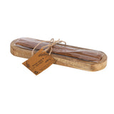 No brand geurstokjes wood, sage seasalt l.groen hout 24x 7,5x2cm