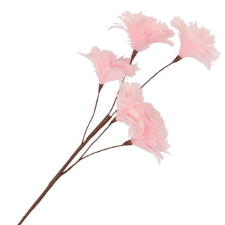 No brand kunst tak veer bloemen roze 85 cm